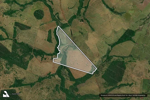 Imagem de satélite de FAZENDA QUATRO PIMPOLHOS - Parte 7 em Paranaíba - MS