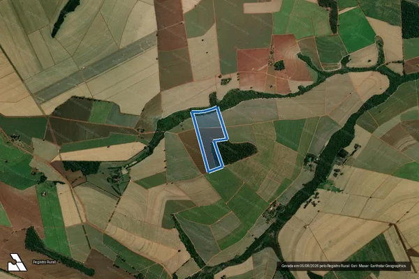 Imagem de satélite de FAZENDA SÃO JOÃO GLEBA A - ÁREA DESMEMBRADA 01 em Bebedouro - SP