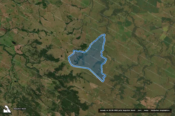 Imagem de satélite de FAZENDA CRISTAL em Santiago - RS