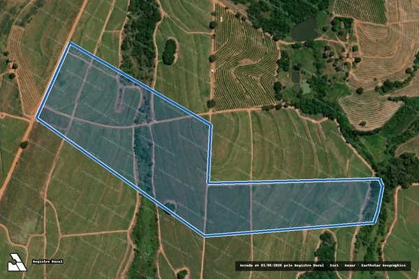 Imagem de satélite de Estância Trindade - Parcela 1 em Santa Adélia - SP