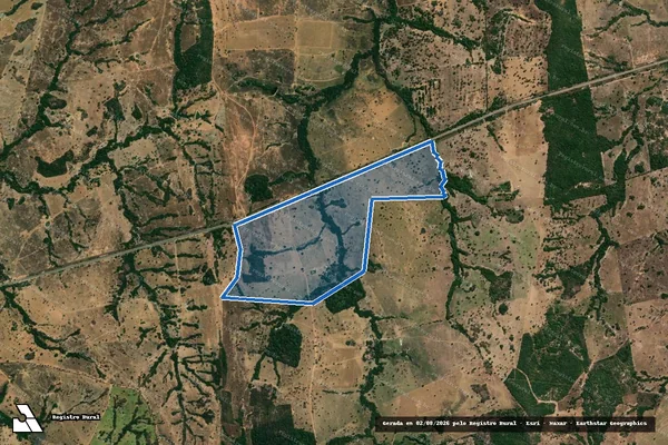 Imagem de satélite de FAZENDA CABECEIRA ALTA - 001 em Itapirapuã - GO