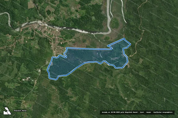 Imagem de satélite de FAZENDA MUTUPIRANGA - Parte 1 em Nilo Peçanha - BA