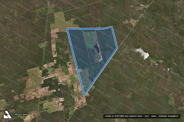 Imagem de satélite de FAZENDA  ANTONIO JOSE II - Parte 1 em Ibaretama - CE