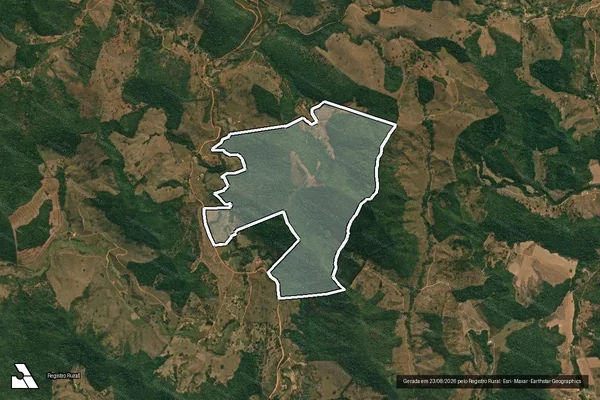 Imagem de satélite de Fazenda Barra Grande - GLEBA A em São José do Jacuri - MG