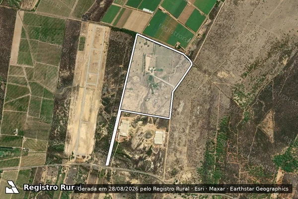 Imagem de satélite de ÁREA 01 DO SÍTIO XIQUE XIQUE - Parte 1 em Petrolina - PE