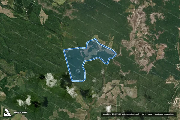 Imagem de satélite de Fazenda Barro Vermelho em Belmonte - BA