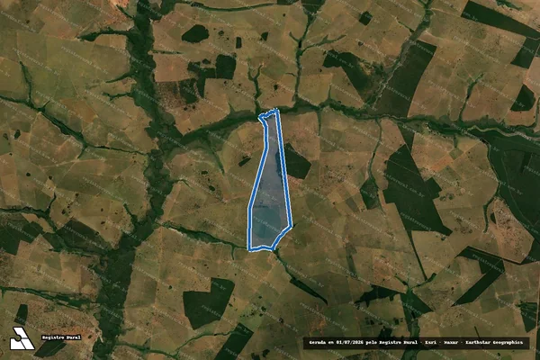 Imagem de satélite de Fazenda Mirahy - Fazenda Mirahy em Água Clara - MS
