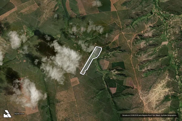 Imagem de satélite de FAZENDA BOA VISTA - Parte 1 em Rio Pardo de Minas - MG