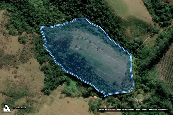 Imagem de satélite de Sítio Xeirinho do Angico Branco - Parte 2 em Monteiro Lobato - SP