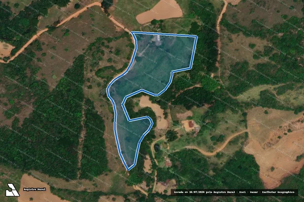Imagem de satélite de SITIO ESCRIVAO - GLEBA "B" em Diogo de Vasconcelos - MG