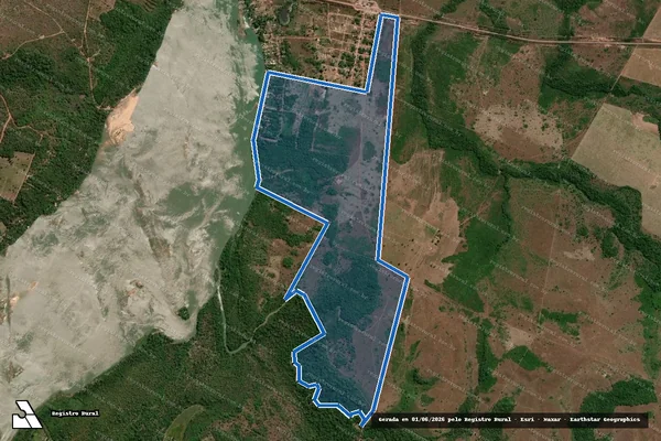 Imagem de satélite de Fazenda Ouro Branco / Parte1 em Colméia - TO