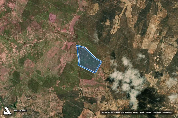 Imagem de satélite de Fazenda Algodões, Barreiro Vermelho - Parte 3 em Serranópolis de Minas - MG