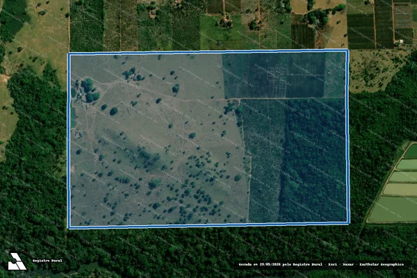 Imagem de satélite de Sítio Ouro Verde Lote 14-A da Gleba 03, St. Parecis I - Parcela 1 em Alta Floresta D'Oeste - RO