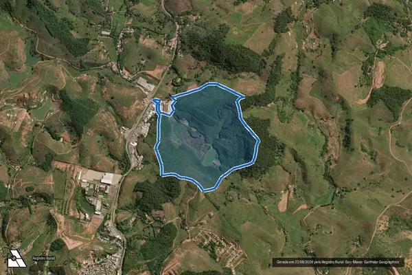 Imagem de satélite de FAZENDA BOA ESPERANÇA - 02 em Muriaé - MG