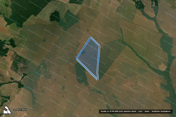 Imagem de satélite de FAZENDA GUANABARA em Cáceres - MT
