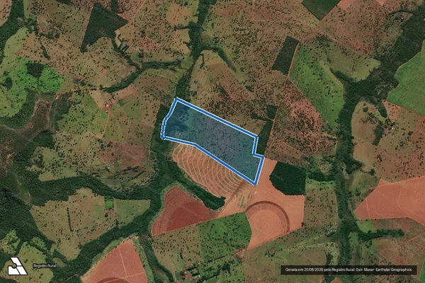 Imagem de satélite de FAZENDAS ÁGUA LIMPA E FORTALEZA - Parcela 1 em Comendador Gomes - MG