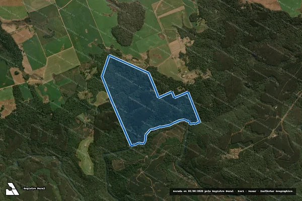 Imagem de satélite de Matos de Entre Rios - Lote 4 - Gleba 001 em Guarapuava - PR