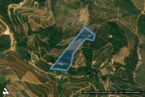 Imagem de satélite de Sítio Santa Cruz - Parcela 1 em Baixo Guandu - ES
