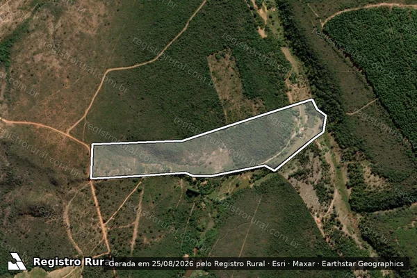 Imagem de satélite de FAZENDA MATA DOS COCOS - Parte 1 em Rio Pardo de Minas - MG