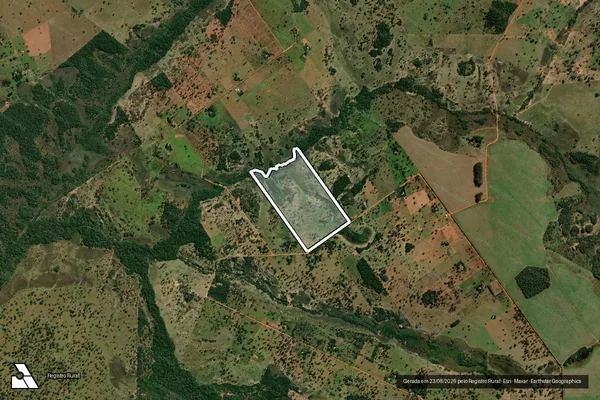 Imagem de satélite de Projeto de Assentamento Palmeira - Lote 13 em Nioaque - MS