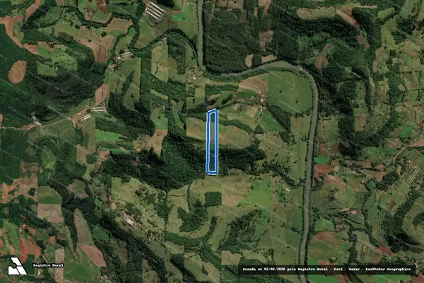 Imagem de satélite de LOTE COLONIAL N° 141-A - Parte 1 em Iporã do Oeste - SC