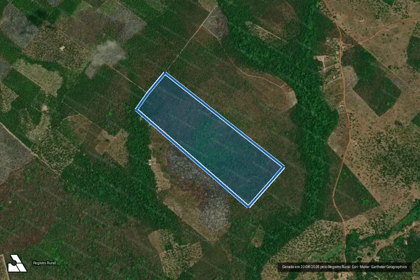 Imagem de satélite de PA TRES SETUBAL-BAIXINHA-LOTE 04 - Parte 1 em São Luís Gonzaga do Maranhão - MA