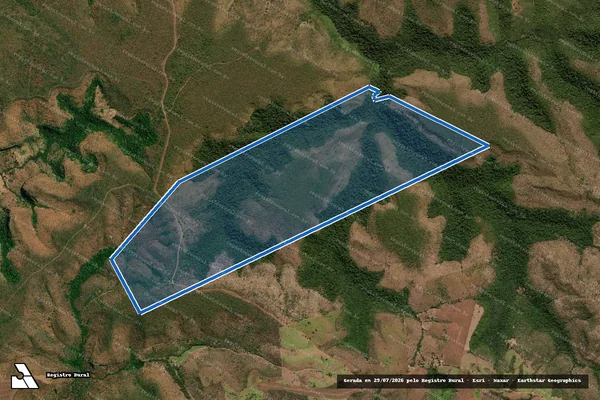 Imagem de satélite de Fazenda Água Branca, Lote 41-B, do Loteamento Serra do Carmo - 001 em Monte do Carmo - TO