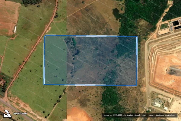 Imagem de satélite de FAZENDA GUARIROBA ? GLEBA A-1 - Fazenda Guariroba ? Gleba A-1 em Brasília - DF