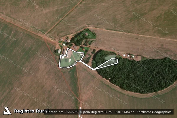Imagem de satélite de FAZENDA MONTE ALEGRE lugar FARTURA - GLEBA 09 em Rio Verde - GO