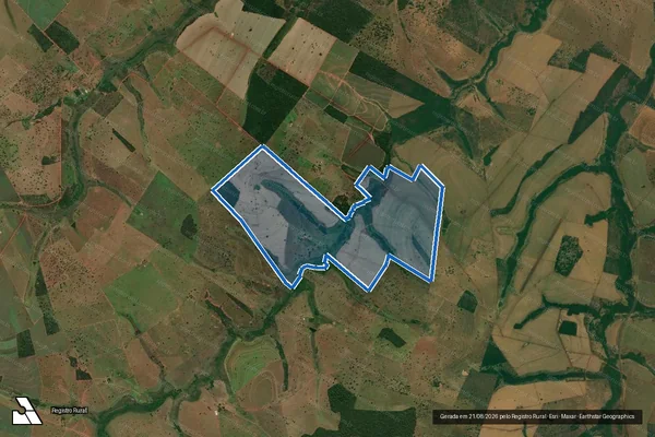 Imagem de satélite de FAZENDA VARGINHA - Parte 1 em União de Minas - MG