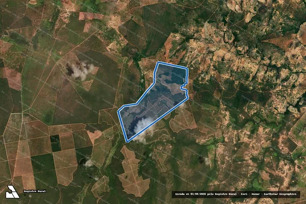 Imagem de satélite de Fazenda Bom Jesus, Tábua e Inhaúma - Parte 1 em Coração de Jesus - MG