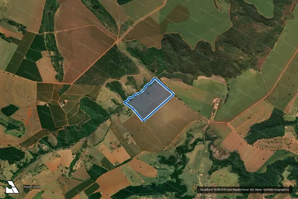 Imagem de satélite de Fazenda Lagoa Formosa e Garcia - Parcela 1 em Cruzeiro da Fortaleza - MG