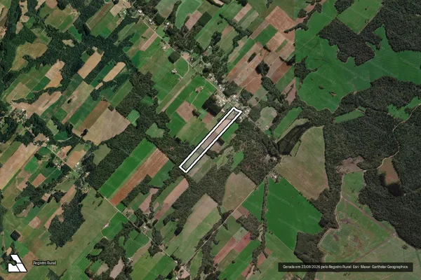 Imagem de satélite de SITIO DO RECANTO - Única em Paulo Frontin - PR