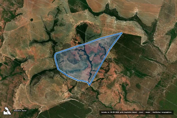 Imagem de satélite de Fazenda Andorinha - Parte B em Guiratinga - MT