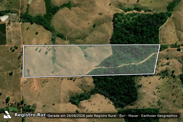 Imagem de satélite de LOTE 81 GLEBA 10 SETOR LACERDA E ALMEIDA - Parte 1 em Novo Horizonte do Oeste - RO