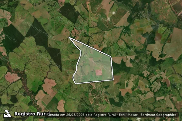 Imagem de satélite de FAZENDA JOALICE - Gleba A em Tacuru - MS
