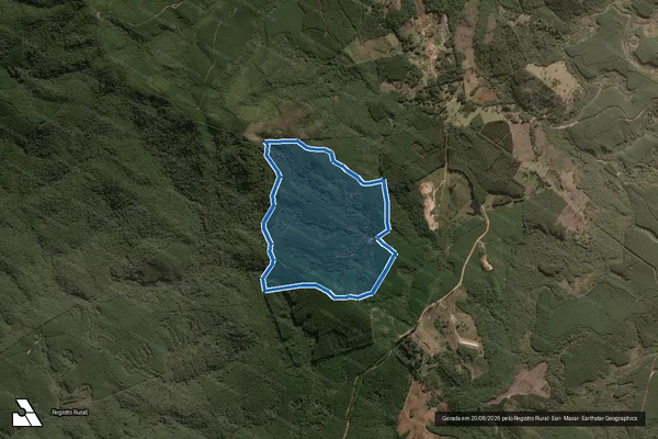 Imagem de satélite de Nogueira e Morro Azul - Nogueira e Morro Azul em Jaguariaíva - PR