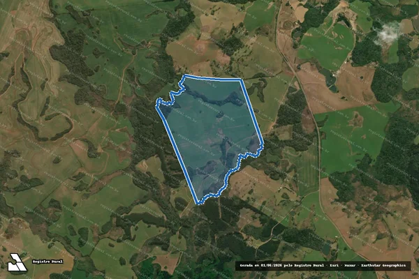 Imagem de satélite de Fazenda Triunfo - Parte 1 em Campos Novos - SC