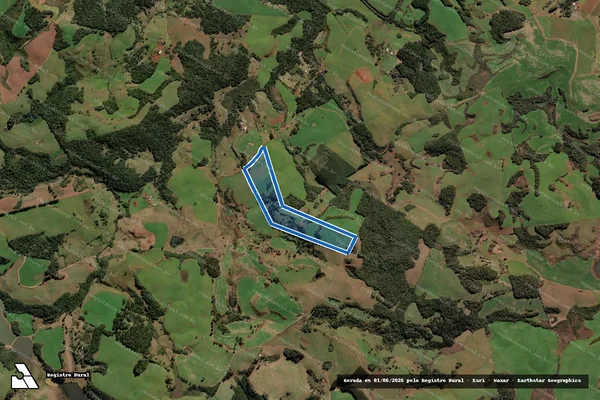 Imagem de satélite de RIO DO INDIO - Parte 2 em Brunópolis - SC