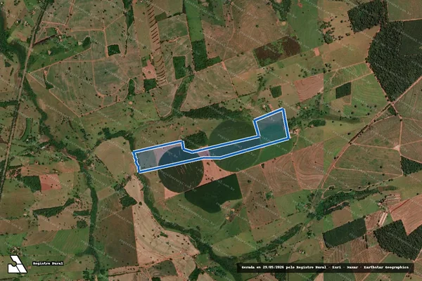Imagem de satélite de FAZENDA BOA ESPERANÇA - Parte 1 em Álvares Florence - SP