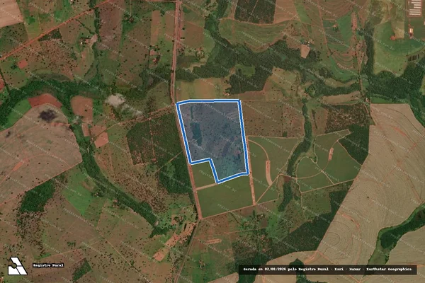 Imagem de satélite de FAZENDA SÃO VICENTE RETIRINHO - GLEBA 02 em Ituiutaba - MG