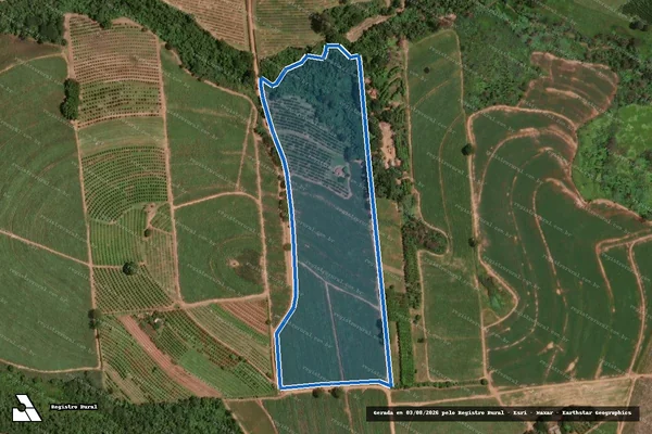 Imagem de satélite de Sitio São Geraldo  - PARTE 1 em Taiúva - SP