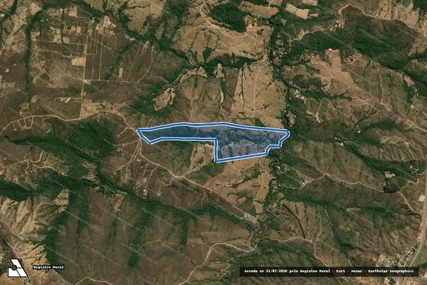 Imagem de satélite de FAZENDA BELA VISTA - Parte 1 em Santo Antônio do Descoberto - GO
