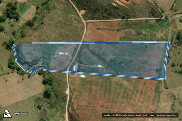 Imagem de satélite de Sítio Vista Alegre - Área 3 em Taubaté - SP