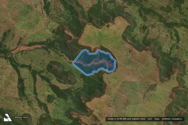 Imagem de satélite de FAZENDA SÃO LUIZ DESMEMBRAMENTO - Lote 06 em Figueirão - MS