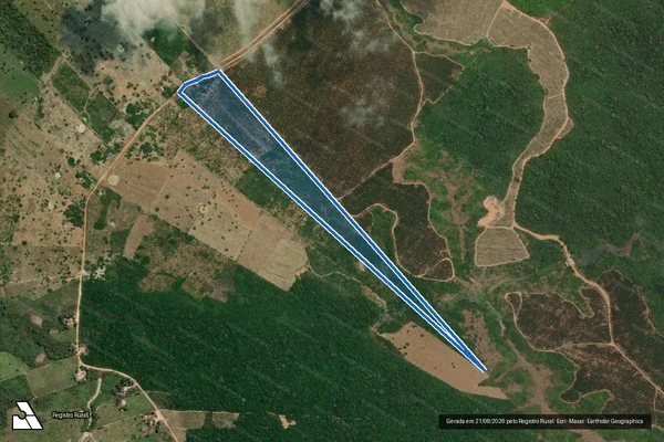 Imagem de satélite de Lote 09-Fazenda Sitio Alem do Horizonte-P. A. Vale do Ipê