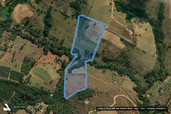 Imagem de satélite de SITIO FUNDO DA MATA - Parte 1 em São Tiago - MG