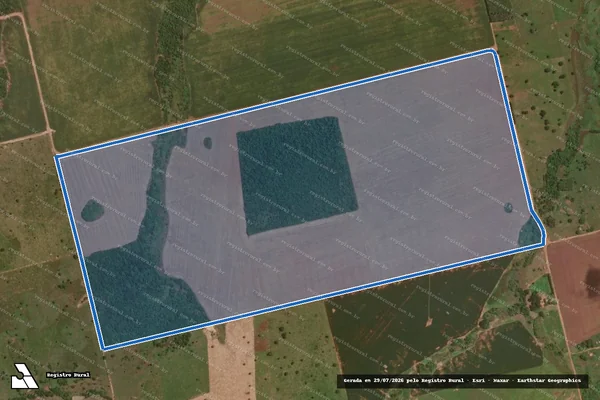 Imagem de satélite de Fazenda Iguapora - Parcela 1 em Vila Rica - MT