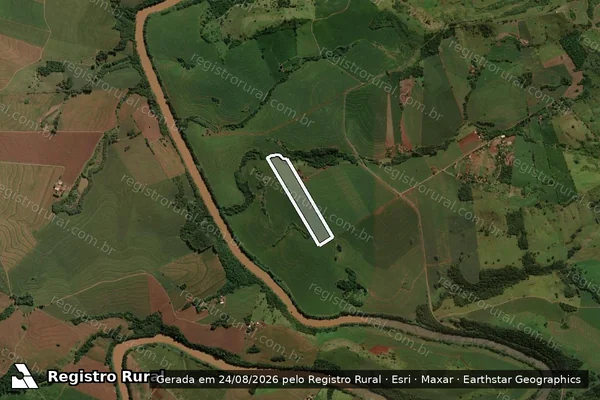 Imagem de satélite de FAZENDA BACK - Única em Godoy Moreira - PR