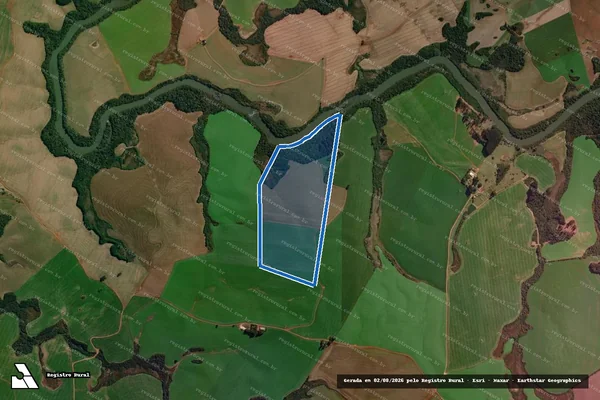 Imagem de satélite de Fazenda Lontrão - Parte 1 em Guarapuava - PR